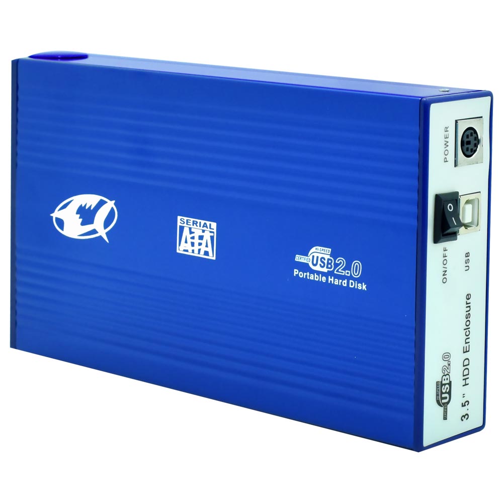 Gaveta Shark SK-BSATA35 SATA 3.5" / USB 2.0 - Azul