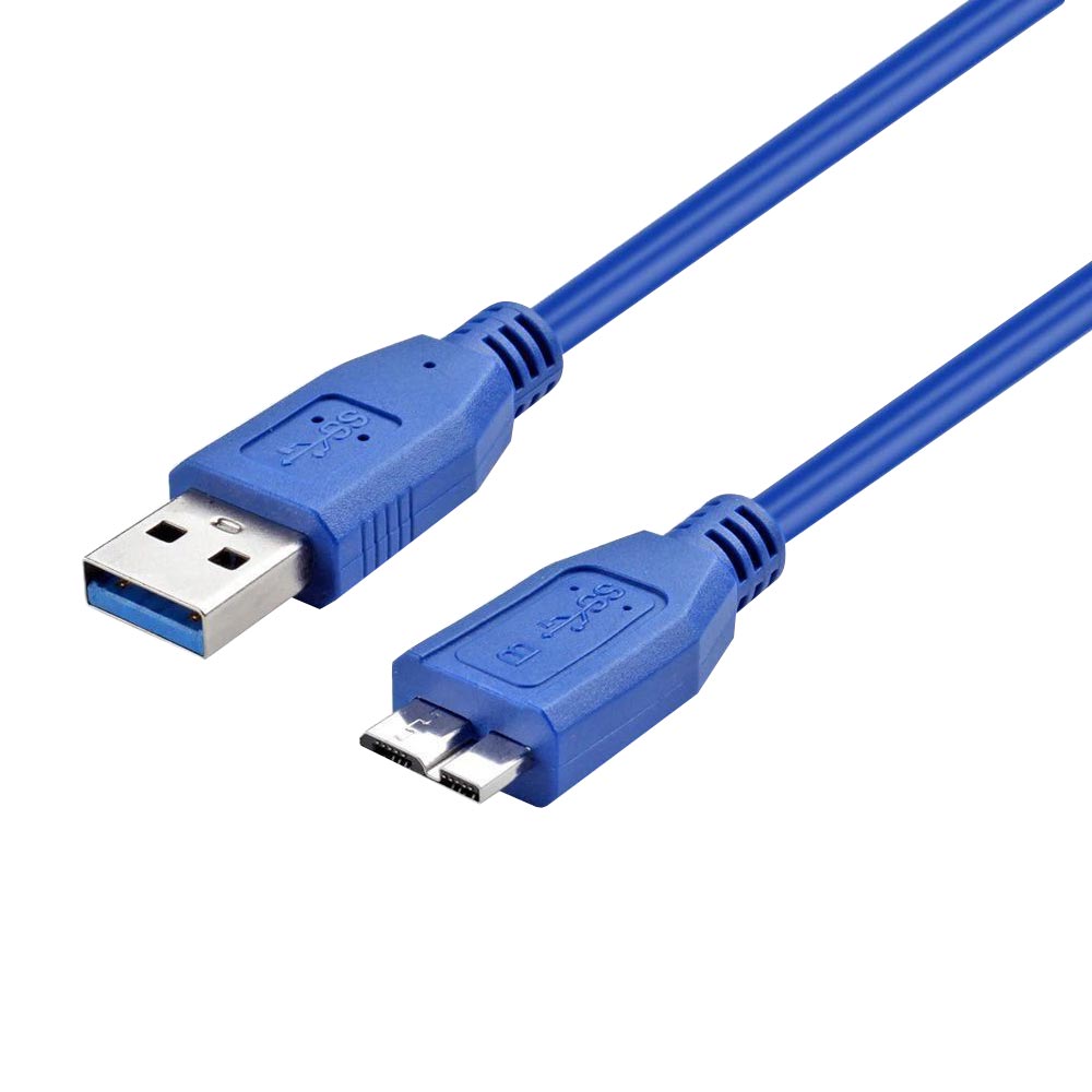 Cabo para HD Externo USB 3.0 - 3M Azul