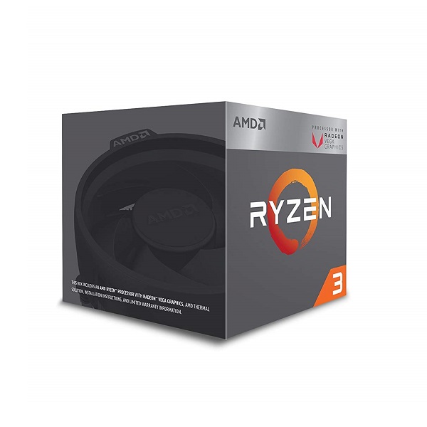 Processador AMD Ryzen 3 2200G AM4 3.7Ghz Boost / 6Mb Cache / 3.5Ghz Base (Com Cooler)