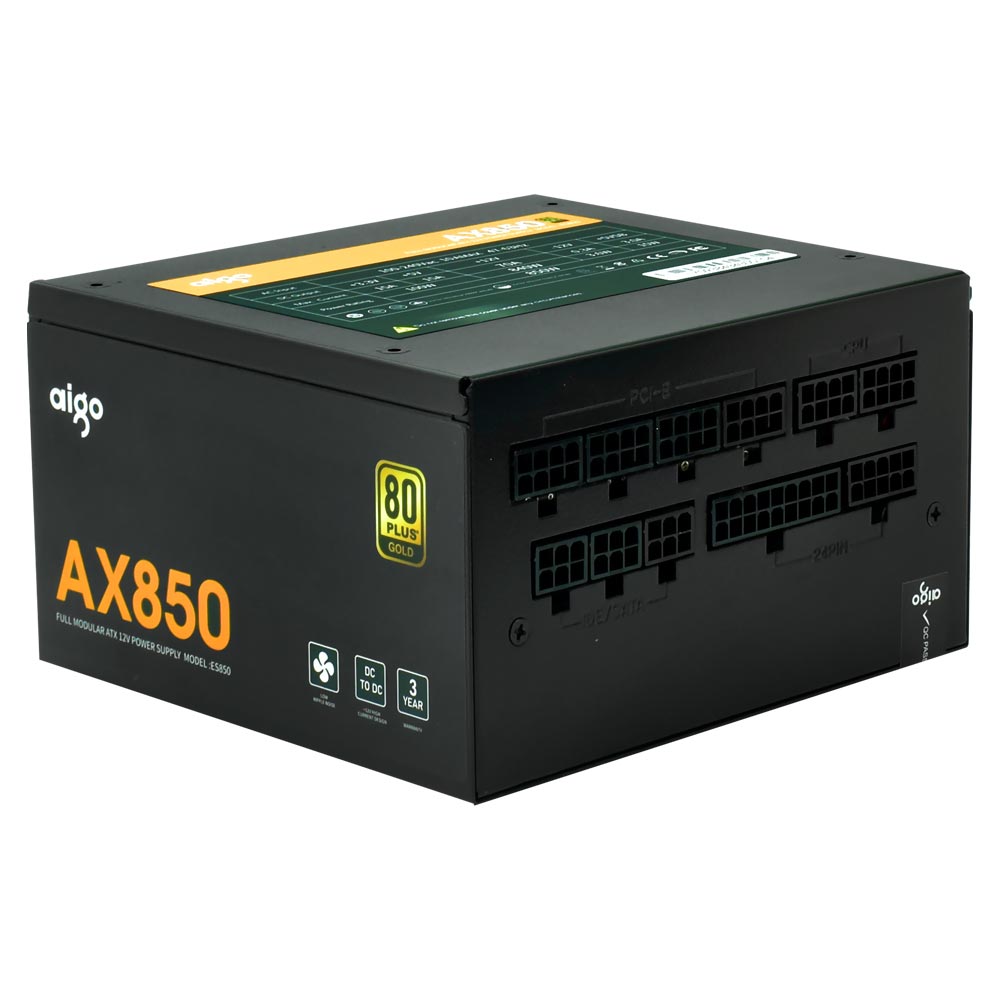 Fonte de Alimentação Aigo AX850 850W ATX / Modular / 80 Plus Gold