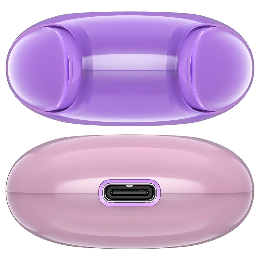 Fone de Ouvido Acefast T9/AT9 Crystal Air TBS Earbuds / Bluetooth - Grape Roxo