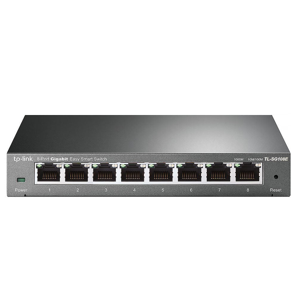 Hub Switch Tp-link TL-SG108E 8 Portas - 10/100/1000Mbps
