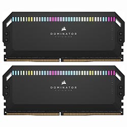 Memória RAM Corsair Dominator Platinum RGB DDR5 32GB (2x16GB) 6000MHz - Preto (CMT32GX5M2B6000C30)
