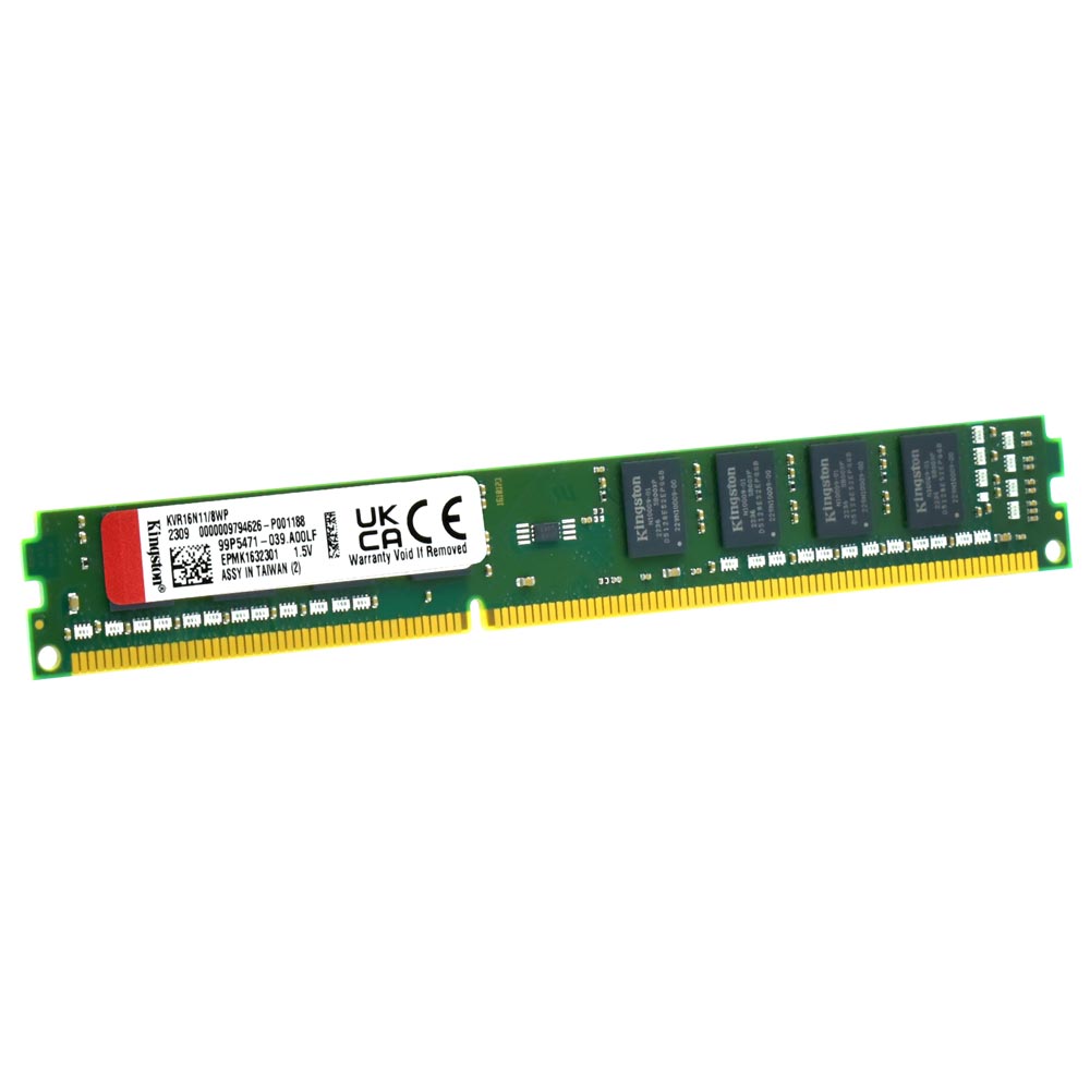 Memória RAM Kingston DDR3 8GB 1600MHz - KVR16N11/8WP