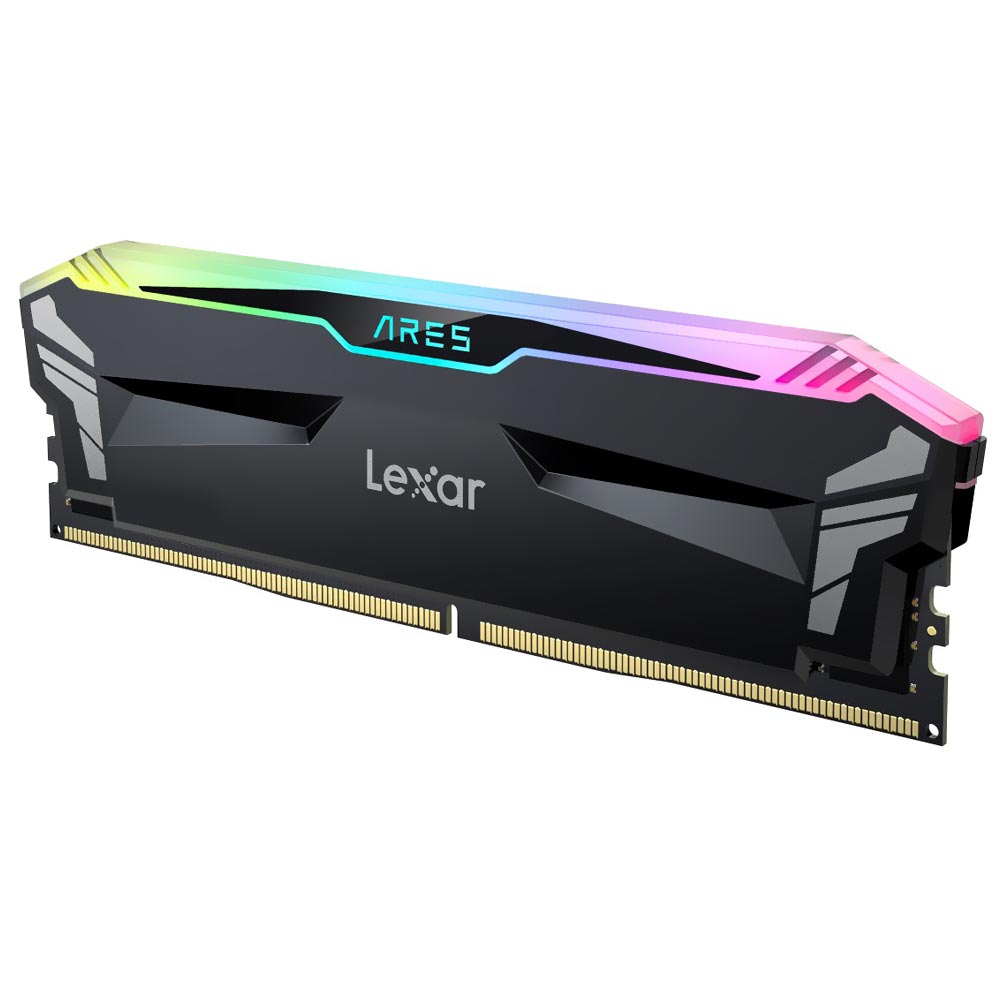 Memória RAM Lexar XMP OC Ares DDR4 16GB 3600MHz / RGB - Preto (LD4BU016G-R3600GSLA)