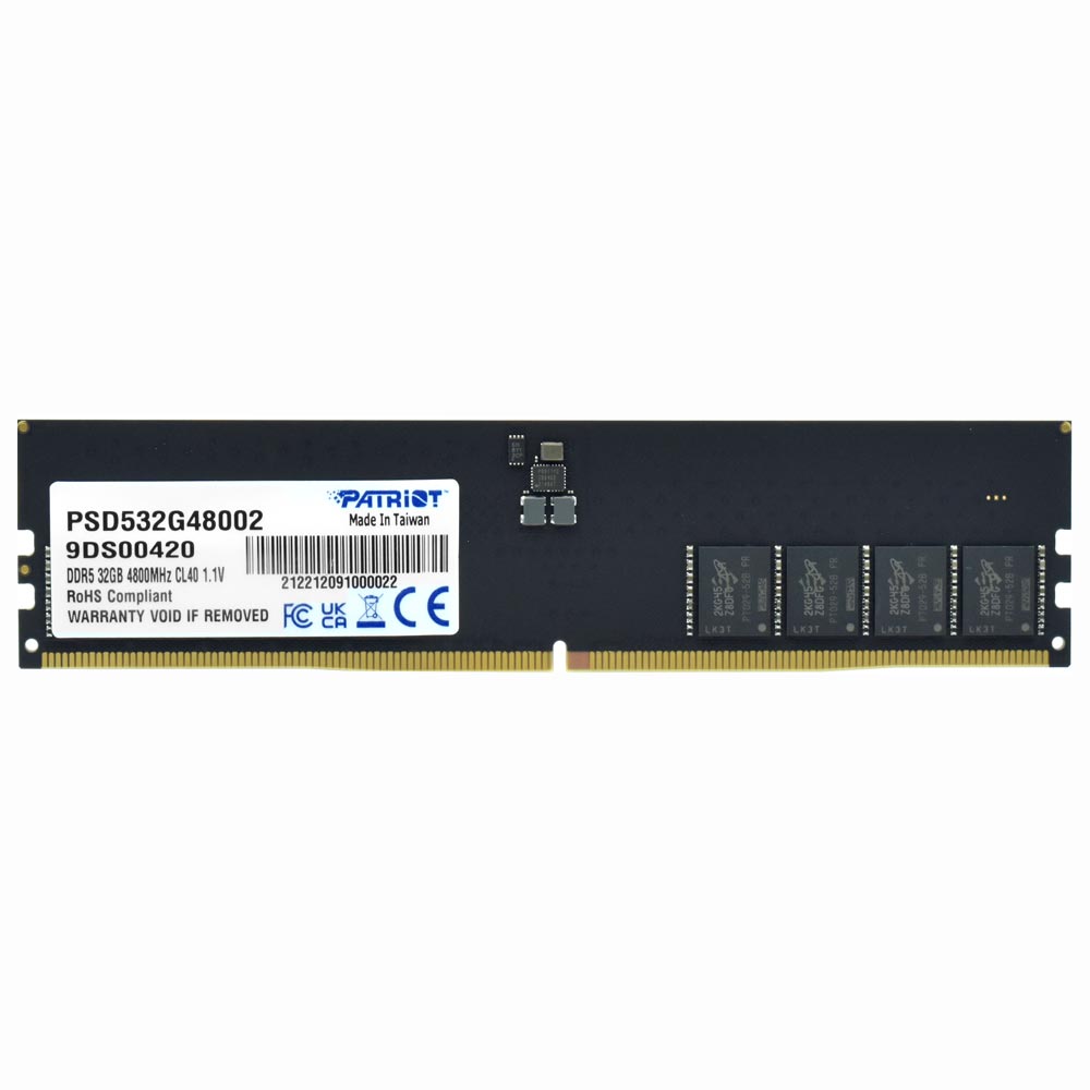 Memória RAM Patriot Signature DDR5 32GB 4800MHz - Preto (PSD532G48002)