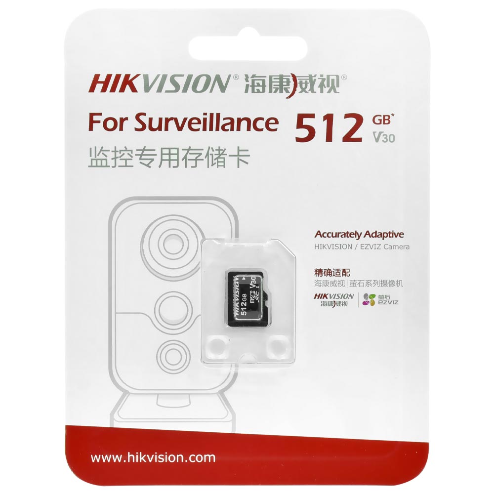 Cartão de Memória Micro SD Hikvision 512GB Class 10 - HS-TF-L2