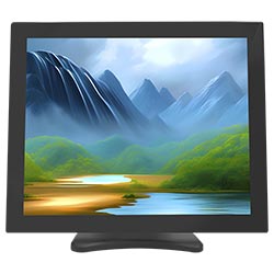 Monitor Custom DP171D 17" Touch Screen Full HD LED 60Hz - Preto