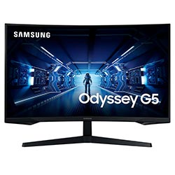 Monitor Gamer Samsung Odyssey G5 LC32G55TQBN 32" WQHD LED Curvo 144Hz / 1Ms - Preto