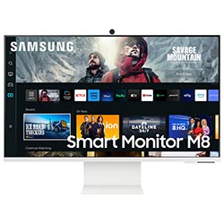 Monitor Samsung Smart M8 LS32CM801UNXZA 32" UHD LED - Branco