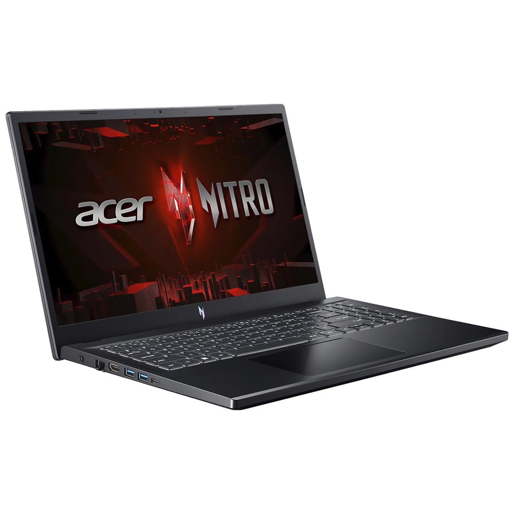 Notebook Gamer Acer Nitro V 15 ANV15-51-789J Intel Core i7 13620H Tela Full HD 15.6" / 16GB de RAM / 512GB SSD / GeForce RTX4060 8GB - Obsidian Preto (Inglês)