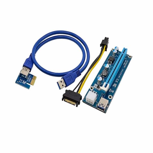 Placa PCI Express - USB 3.0 Riser 4 Tambor / Cabo 0.60CM