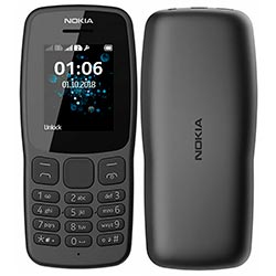 Celular Nokia 106 TA-1114 Tela 1.8" / Dual Sim - Dark Cinza