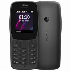 Celular Nokia 110 TA-1319 Tela 1.77" / Dual Sim - Preto  