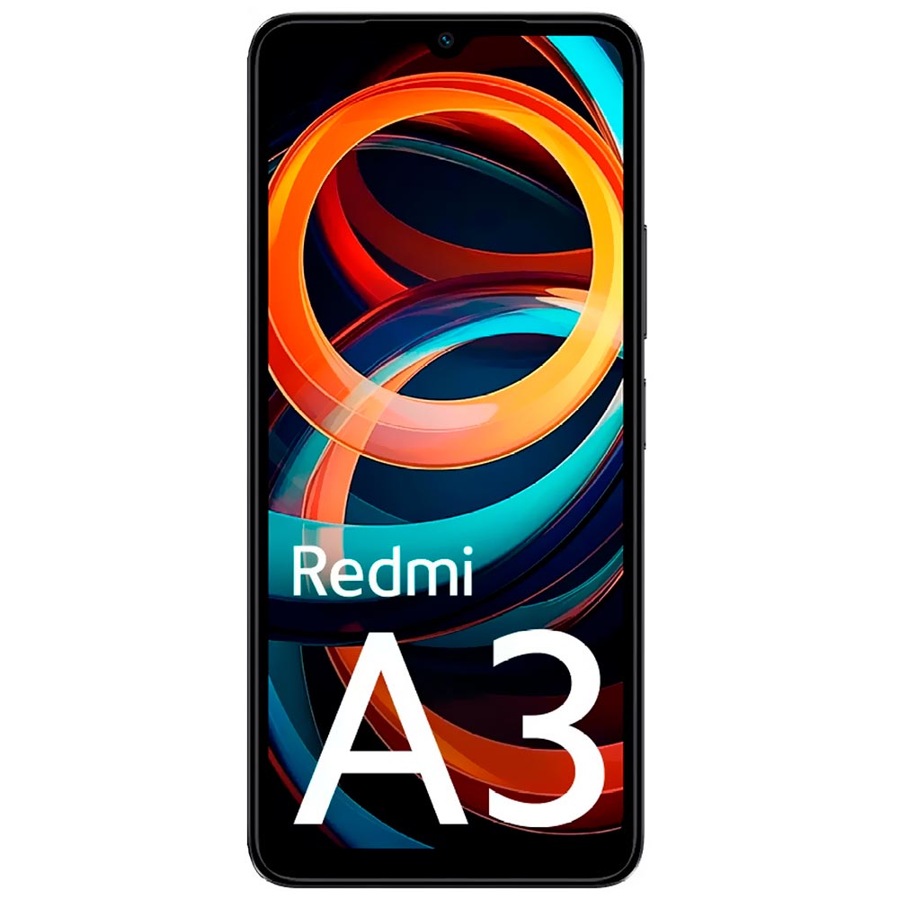 Celular Xiaomi Redmi A3 4GB de RAM / 128GB / Tela 6.71" / Dual Sim LTE - Midnight Preto (índia)