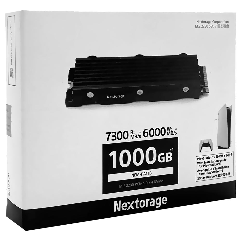 SSD Nextorage M.2 1TB PS5 NVMe - NEM-PA1TB/N SYM