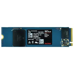 SSD SanDisk M.2 2 TB Plus NVMe - SDSSDA3N-2T00-G26