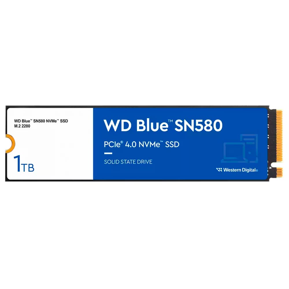 SSD Western Digital M.2 1TB Blue SN580 NVMe - WDS100T3B0E