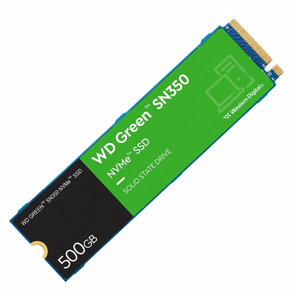 SSD Western Digital M.2 500GB SN350 Green NVMe - WDS500G2G0C