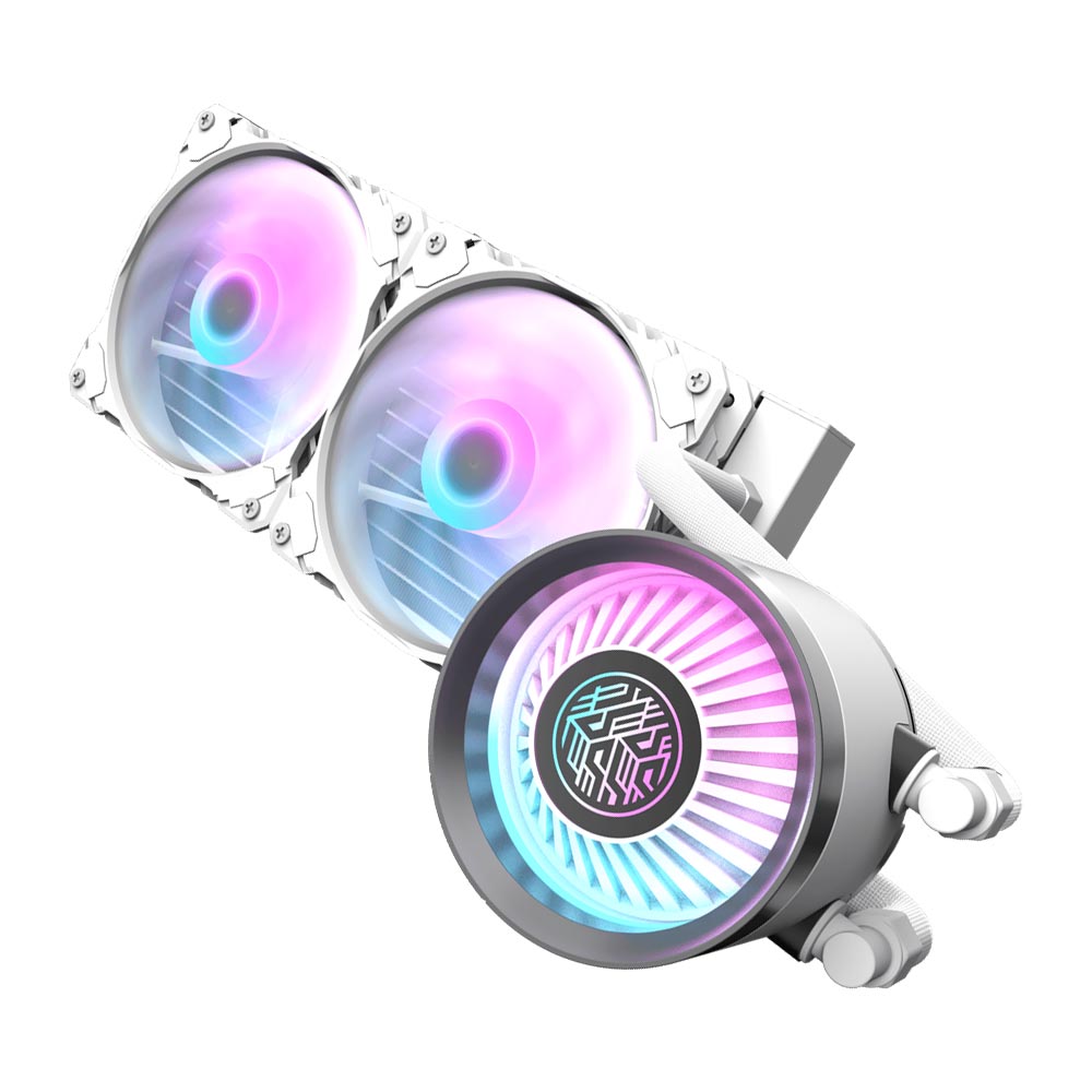 Water Cooler Para Processador darkFlash Nebula DN-240 240MM ARGB - Branco