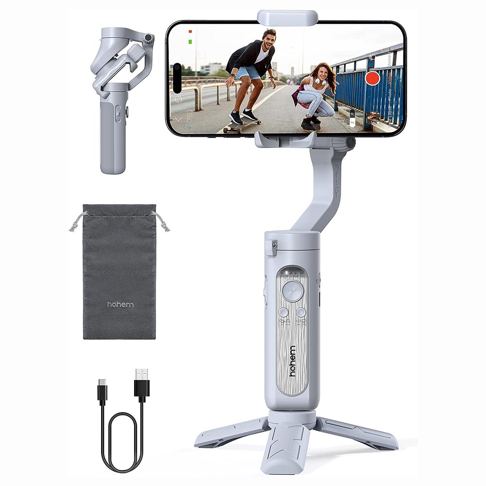 Estabilizador Gimbal Hohem A-RM89 iSteady XE de 3 Eixos - Cinza