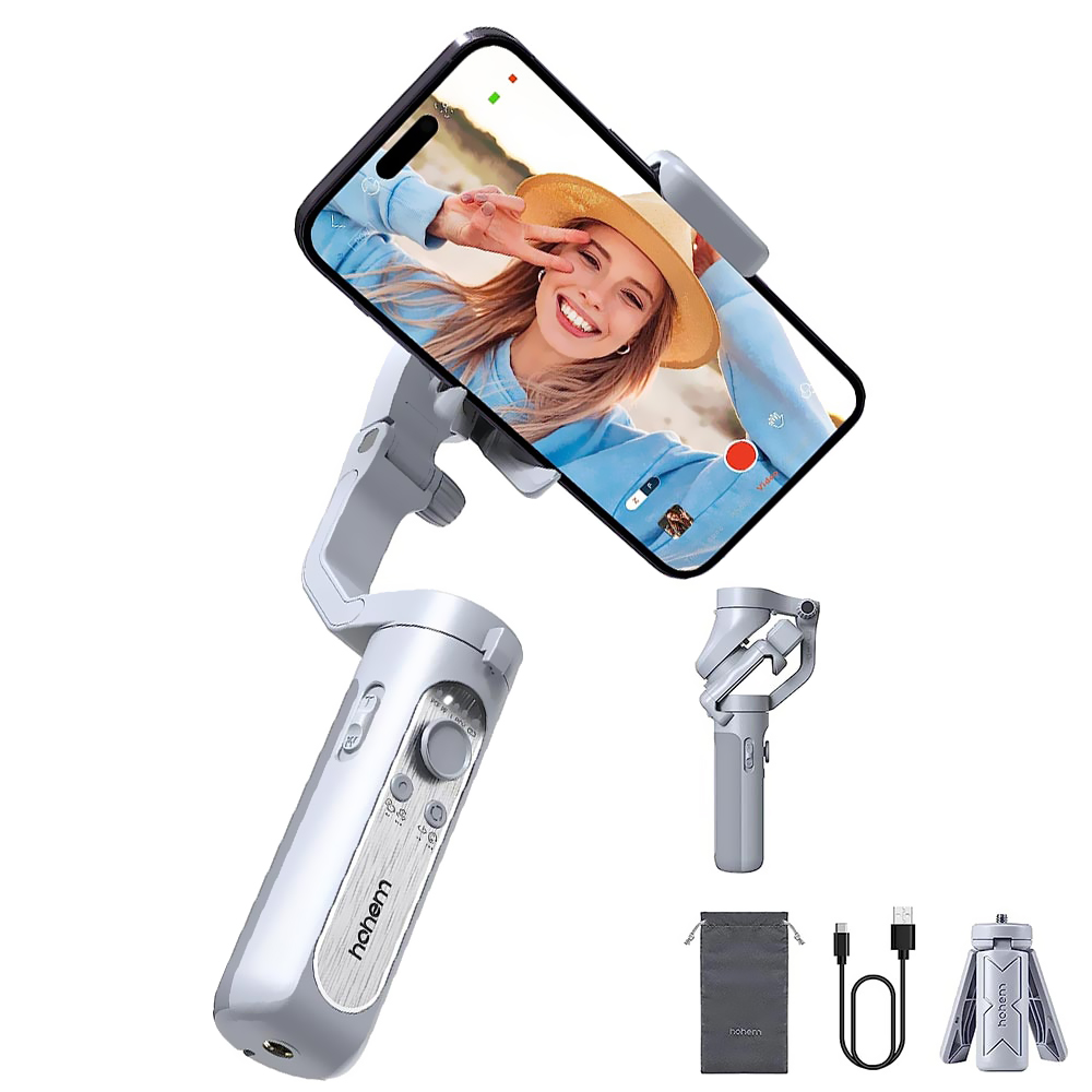 Estabilizador Gimbal Hohem A-RM89 iSteady XE de 3 Eixos - Cinza