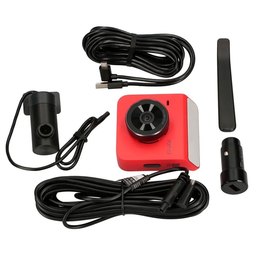 Câmera para Carro Xiaomi 70MAI A400 Dash Cam - Vermelho