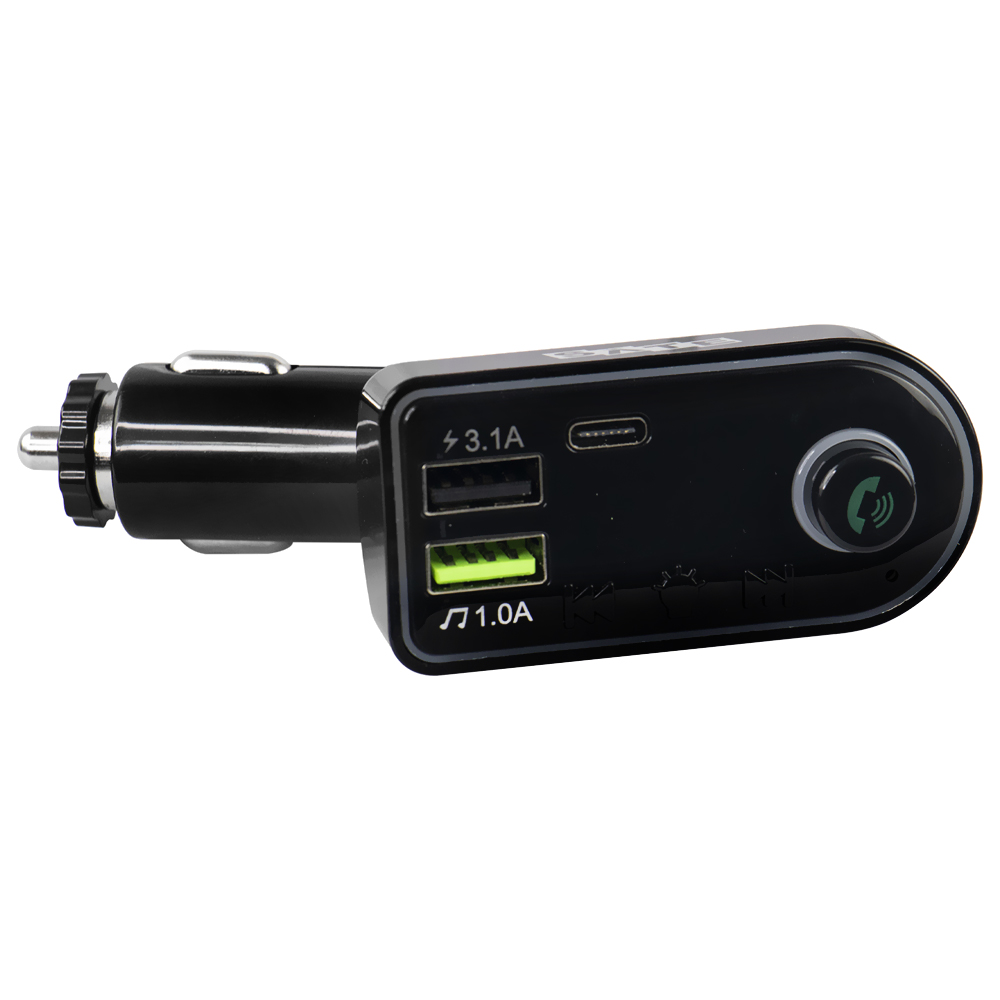 Transmissor Digital para Carro Satellite A-MP43 LED / Bluetooth / FM / TF / USB / MP3 - Preto