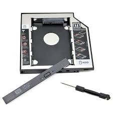 Adaptador Caddy Gravador SATA 2.5" / HD / 12.7MM - Preto / Prata Adaptador Caddy Gravador SATA 2.5" / HD / 12.7MM - Preto / Prata