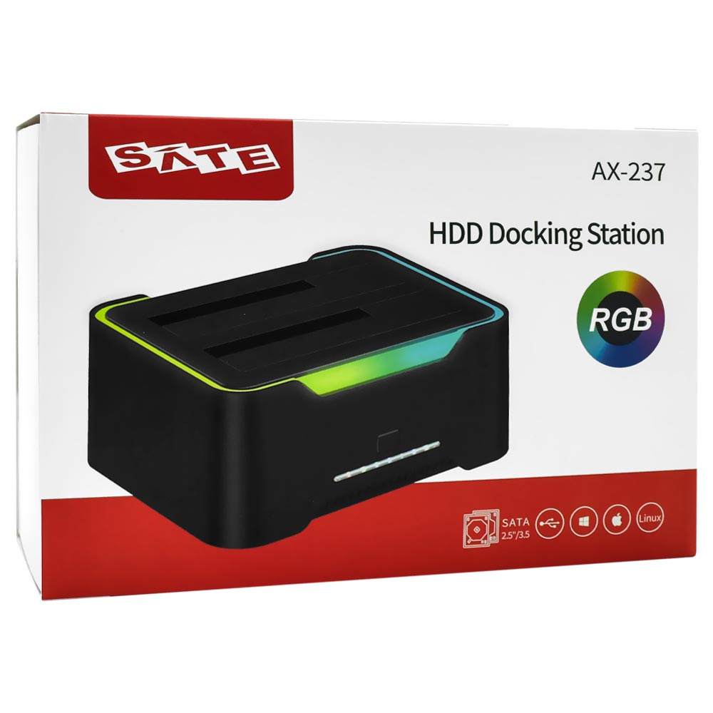 Gaveta Satellite AX-237 Docking Station SATA 2.5" / 3.5" / USB 3.0