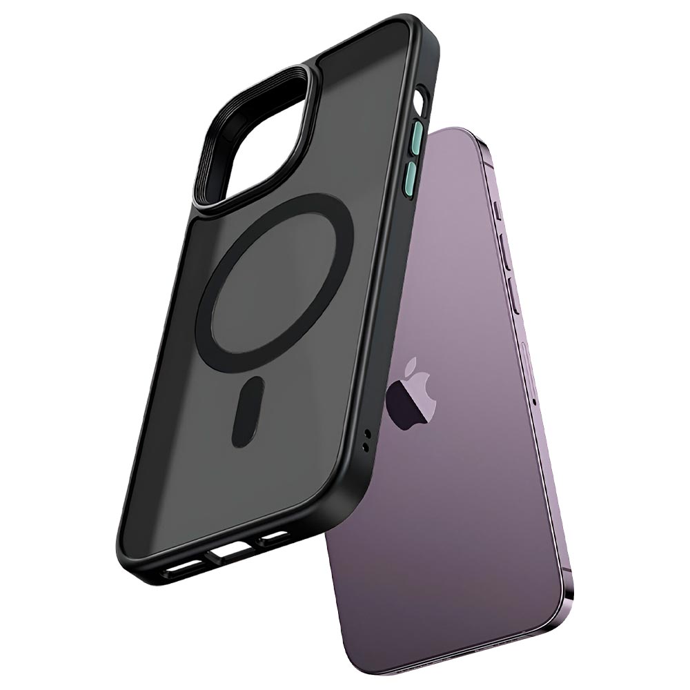 Capa Mcdodo PC-3100 para iPhone 14 - Preto Transparente
