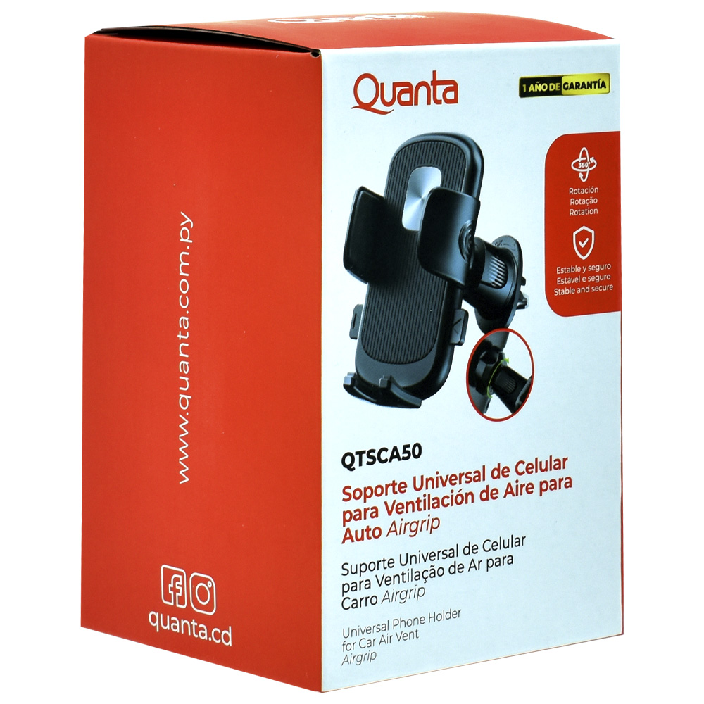Suporte de Celular Quanta QTSCA50 Universal - Preto