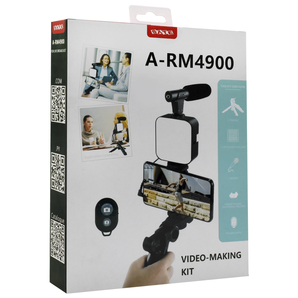 Tripé para Smartphone Satellite A-RM4900 - Preto