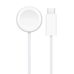 Carregador Magnético para Apple Watch MT0H3ZM/A Magnetic Fast USB-C / 1M - Branco