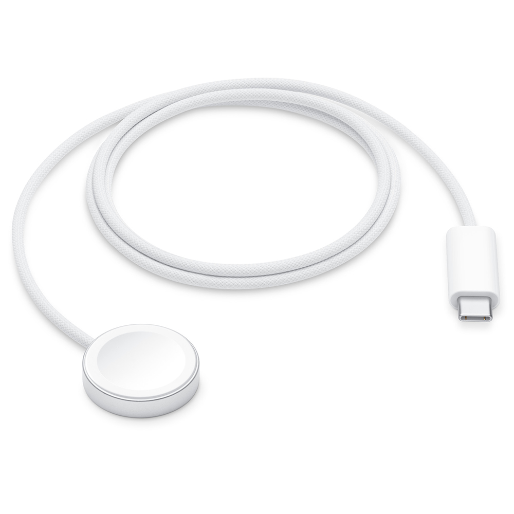 Carregador Magnético para Apple Watch MT0H3ZM/A Magnetic Fast USB-C / 1M - Branco