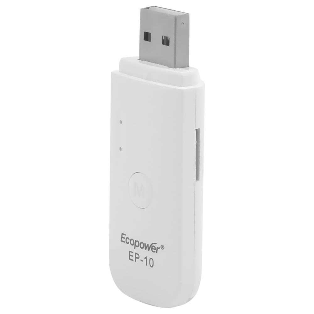 Adaptador Receiver de Áudio Bluetooth Ecopower EP-10 - Branco