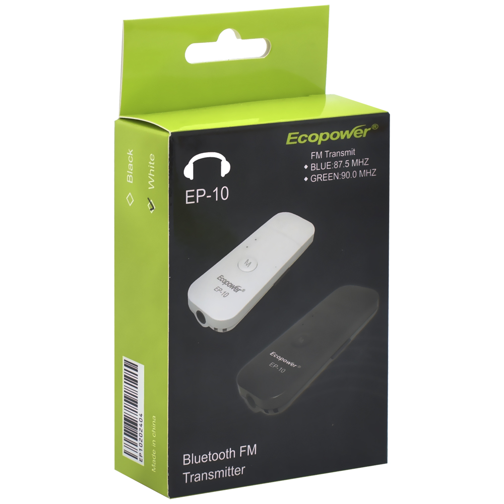 Adaptador Receiver de Áudio Bluetooth Ecopower EP-10 - Branco