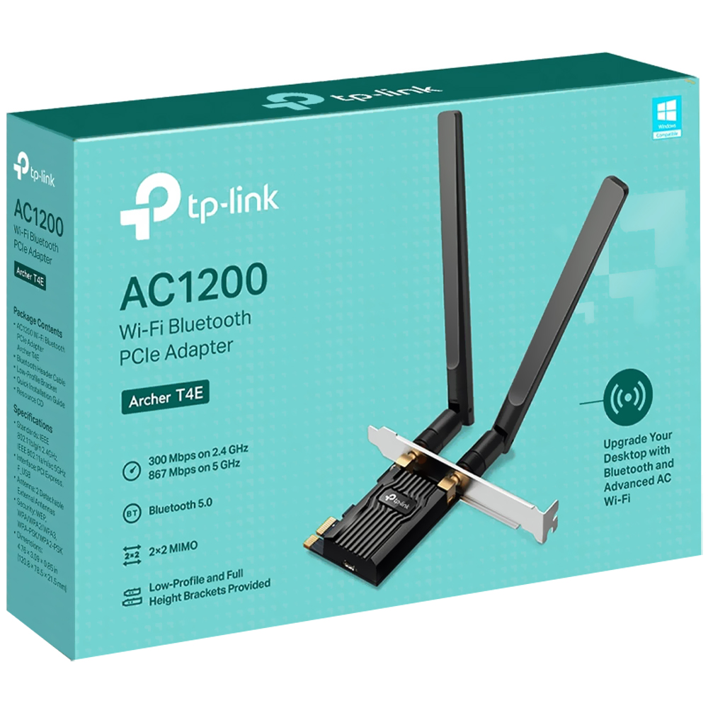 Adaptador Wi-Fi Tp-Link Archer T4E V3.0 Dual Band AC1200