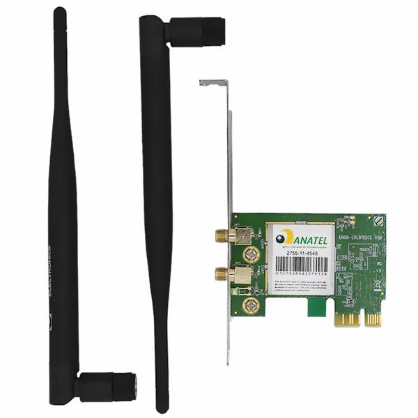 Adaptador Wifi Encore ENEWI-2XN45 - PCI Express / 2.4GHz - 300Mbps