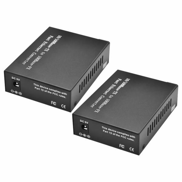 MEDIA CONV. 20KM 10/100M HL-1111S-20A/B PAR FIBER 