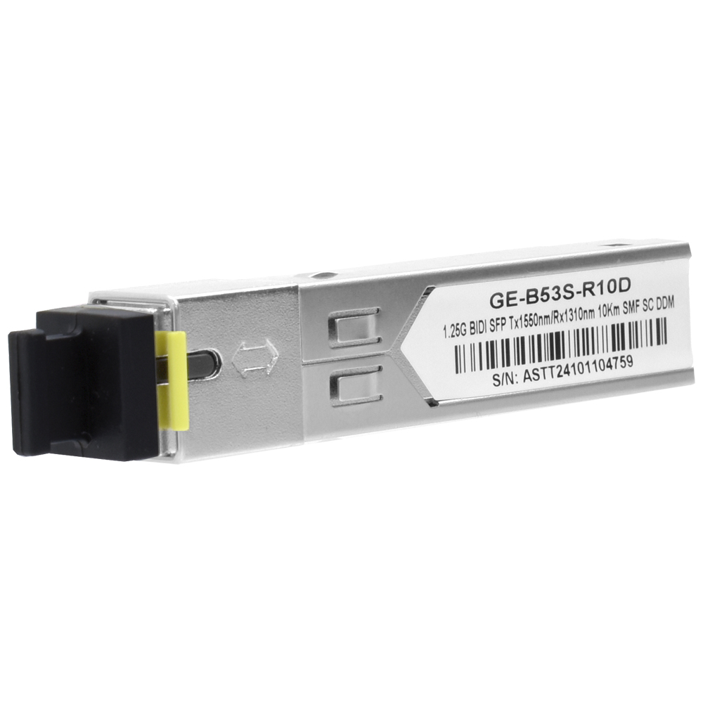 Modulo Minigbic SFP GE-B53S-R10D Bidi SC DDM 1.25G 10KM - TX1550-RX1310NM