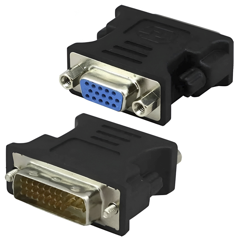 Adaptador Conversor Dual Link DVI-I 24 + 5 / VGA - Preto