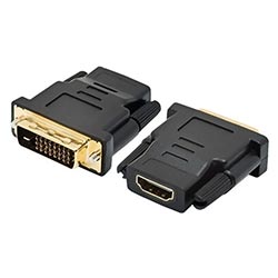 Adaptador Conversor HDMI Fêmea / DVI Macho Adaptador Conversor HDMI Fêmea / DVI Macho