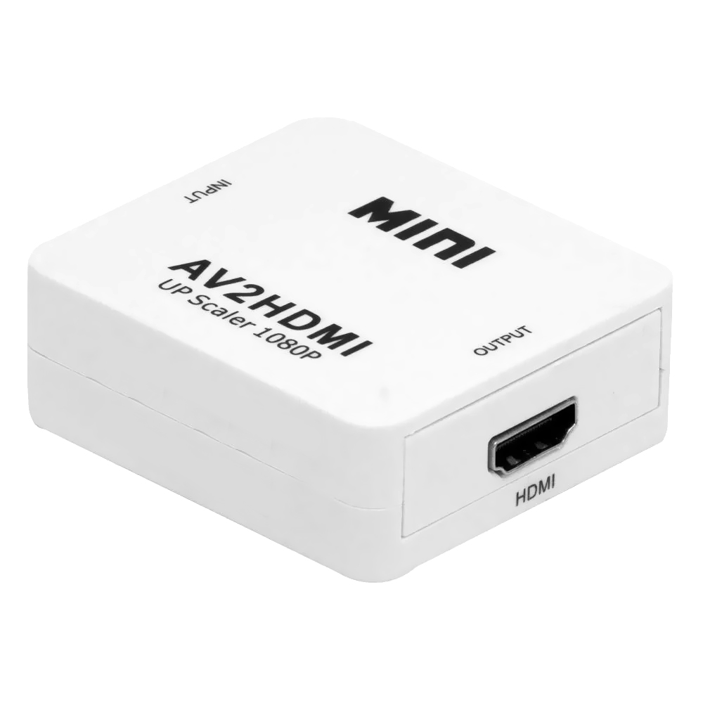 Adaptador Conversor HDMI2AV Full HD 1080 HDMI / RCA - Branco