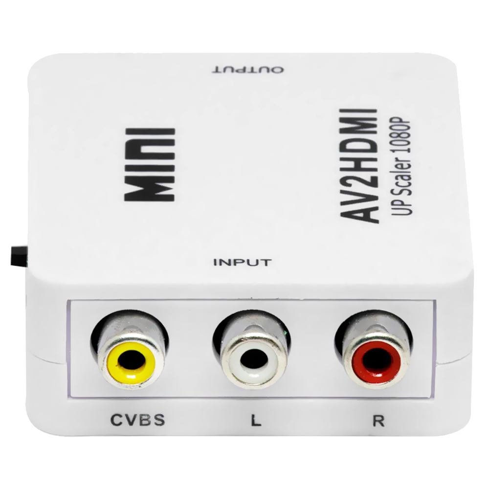 Adaptador Conversor HDMI2AV Full HD 1080 HDMI / RCA - Branco