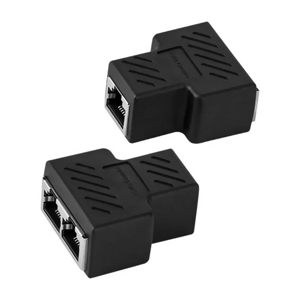 Adaptador Extender / 2 RJ45 - Preto