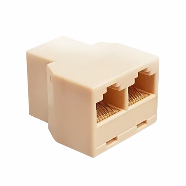 Adaptador Extender / Duplo RJ-45 Bege