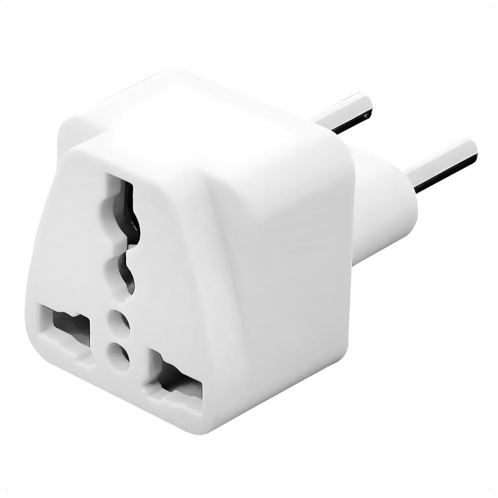Adaptador Tomada Europeu para Padrão Brasil SZ-018 - Branco