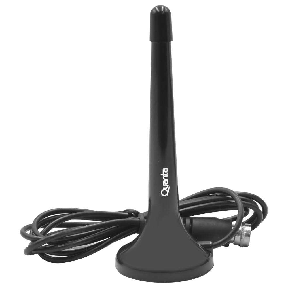 Antena para TV Digital Quanta QTANT0260 Interno / VHF / UHF - Preto