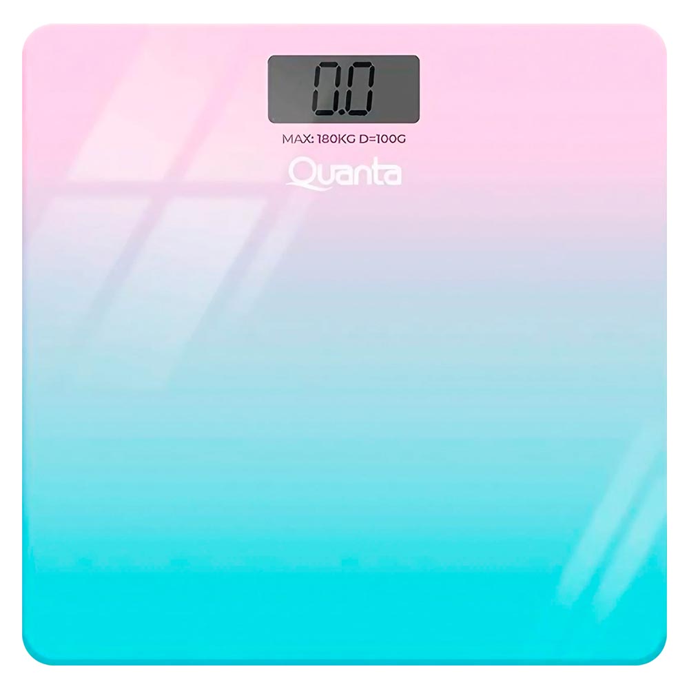 Balança Digital Slim Quanta QTBDS12 Verde / Rosa - 180KG